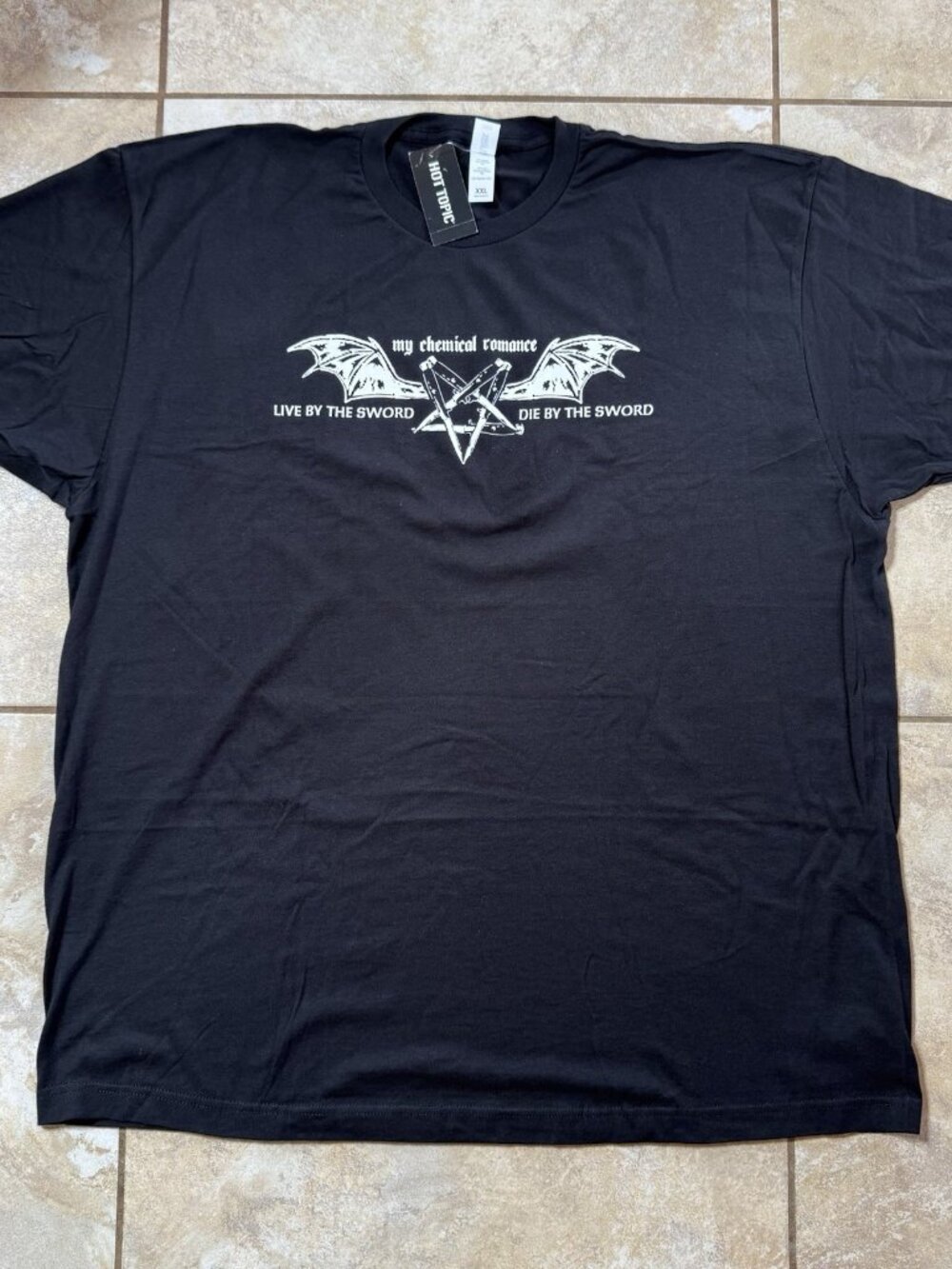 My Chemical Romance Live By The Sword Bat T-Shirt 2XL Tultex